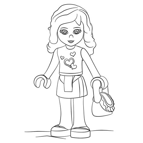 Lego Friends Coloring Pages Olivia