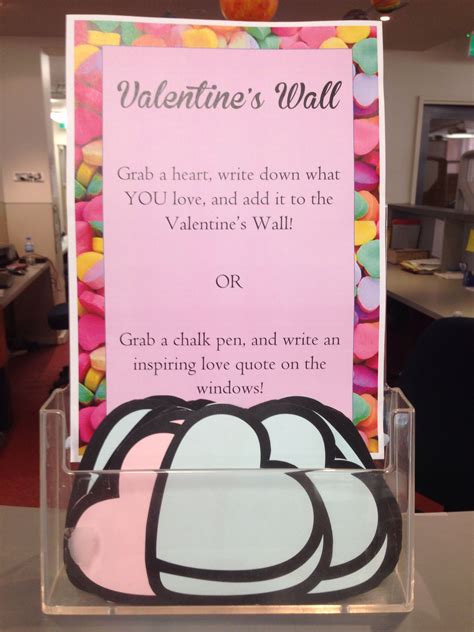 Candy Hearts For The Valentines Day Library Display School Library