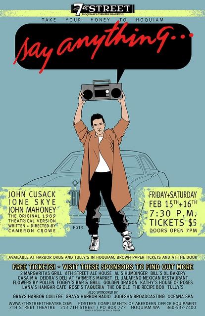 Say Anything Poster Say Anything Movie Movie Scenes Movie Posters Decor