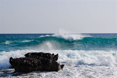 Gambar Laut Alam Batu Lautan Horison Gelombang Angin Busa