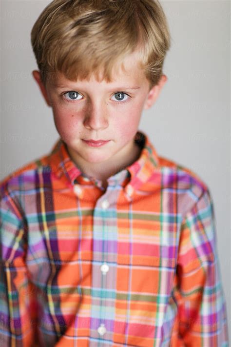 Portrait Of A Handsome Little Boy By Stocksy Contributor Kelly Knox