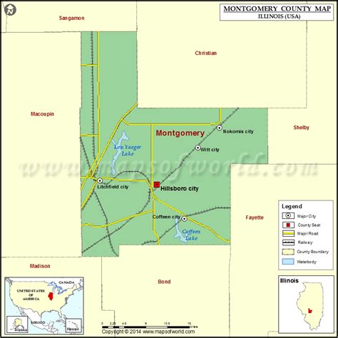 Montgomery County Map Illinois