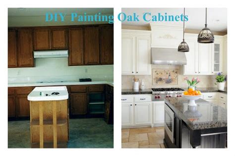 After painting it blue a black glaze was used to give it a nice patina. before and after painted oak cabinets with a dark island ...