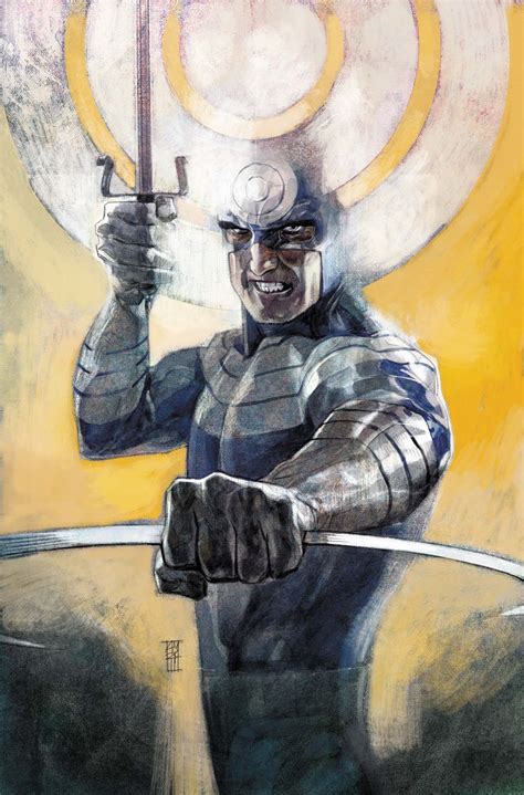 Bullseye With Sai Marvel Comics Art Comic Book Villains Comic Books Art