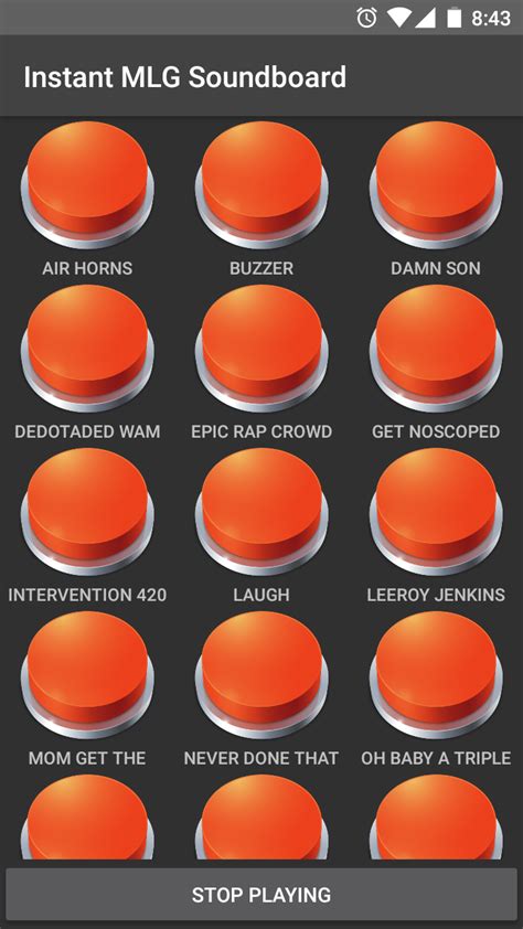Instant Buttons Mlg Soundboard Uk Appstore For Android