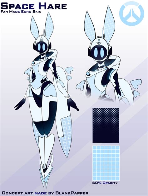 Fan Made Echo Concept Skin Space Hare This Took A Really Long Time