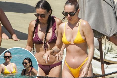 demi moore 58 enjoys sun soaked day at beach with daughter rumer willis 32 the us sun