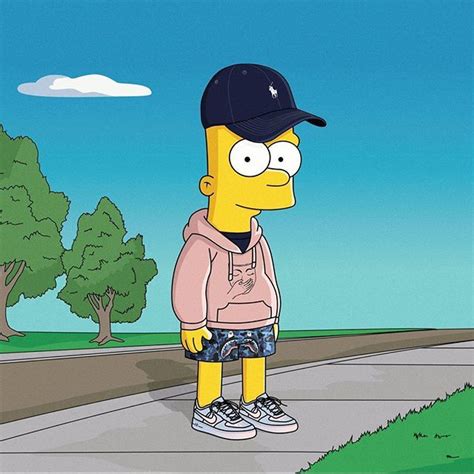 Check Out This Latest Set Of Illustrations Featuring Bart Simpson In The Dopest Streetwear