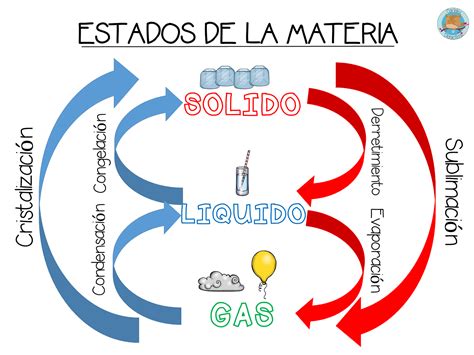 Fichas De Primaria Estados De La Materia