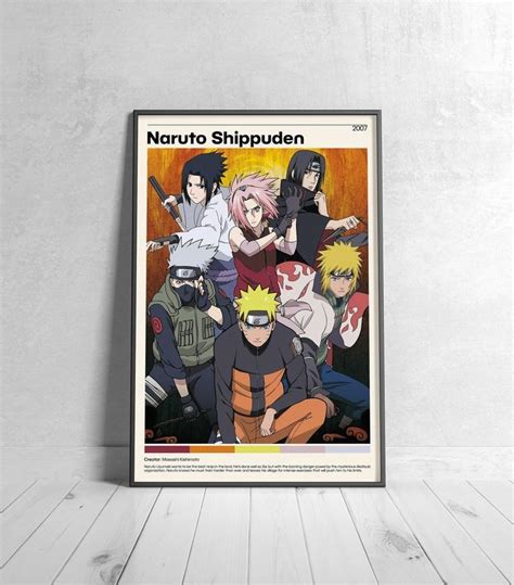 Naruto Anime Poster Naruto Posters Anime Poster Naruto Print Naruto
