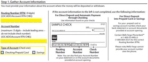 A money order can be cashed like a check but doesn't show any account numbers or financial information about you other than your name, the name of the bank and your address information. Free Wells Fargo Direct Deposit Authorization Form - PDF