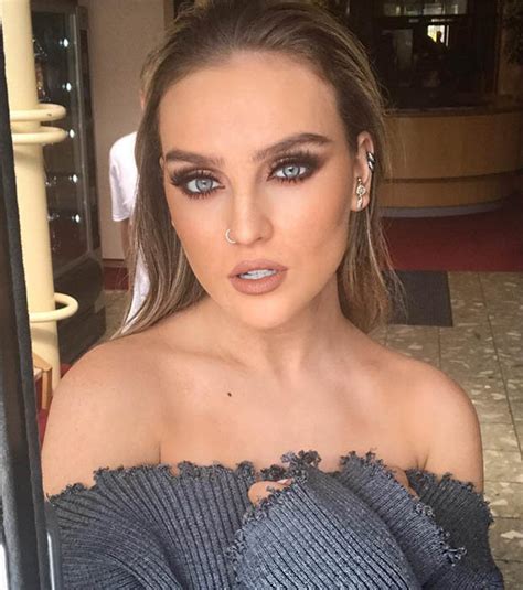 perrie edwards instagram star wows fans as she teases braless reveal daily star