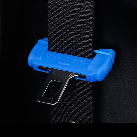 car seat belt lock cover anti scratch silicon auto safety belt clip buckle protector