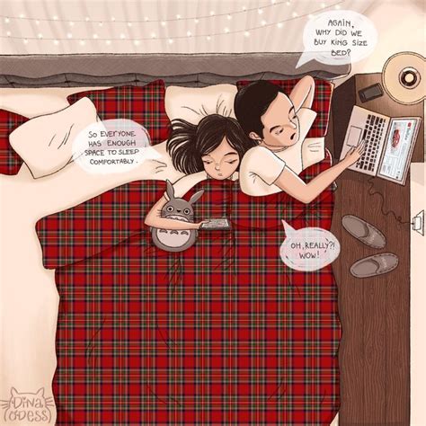 23 comics that capture the highs and lows of sharing a bed with your partner huffpost life