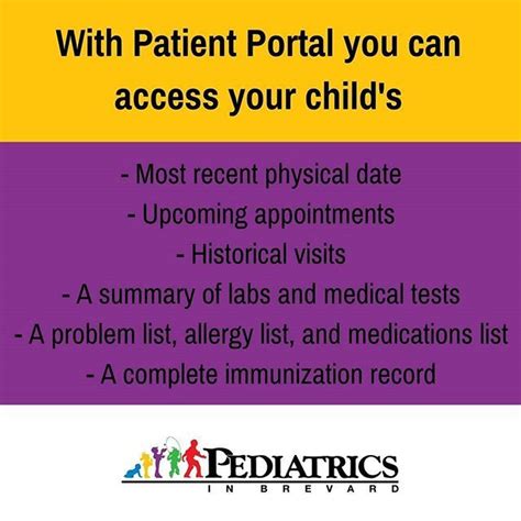 Pediatrics In Brevard Has A Patient Portal Available To View Your