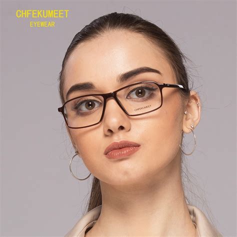 Chfekumeet Square Glasses Frames For Women Prescription Eyeglasses