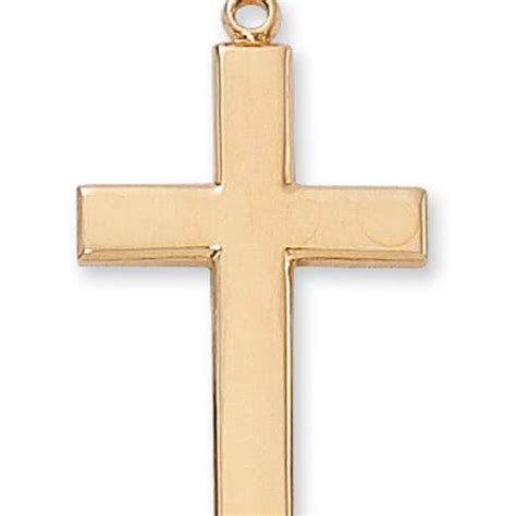 Goldsterling Silver Cross With 24 Inch Chain The Catholic Company