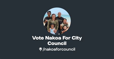 Vote Nakoa For City Council Instagram Linktree