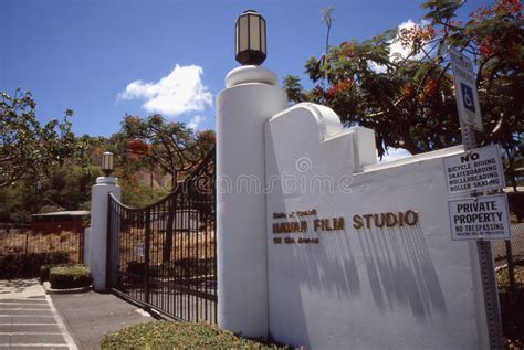 Hawaii Film Studio Editorial Photography Image Of Entrance 51856167