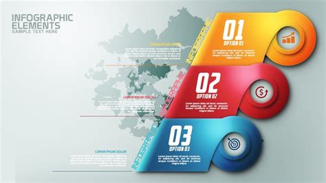 How To Create Modern Infographic Colorfull Options Banner In Photoshop