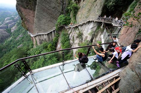 The Worlds Highest Glass Skywalk In Zhangjiajie National Forest Park