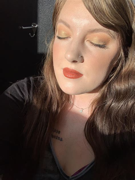 quick fall office look done with the only light source being my laptop screen ccw makeup