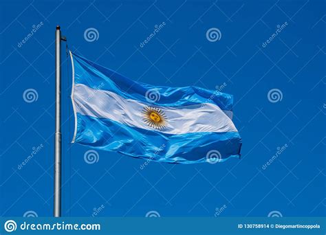 The Flag Of Argentina Bandera Argentina Bandera Nacional Stock Photo