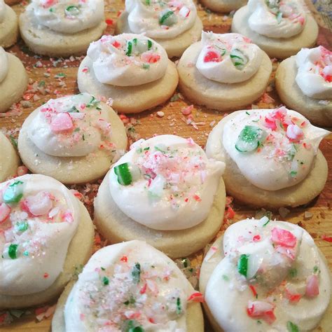 My Christmas Baking From Last Year Scotch Cookies With Mint Candy Topping Rbaking