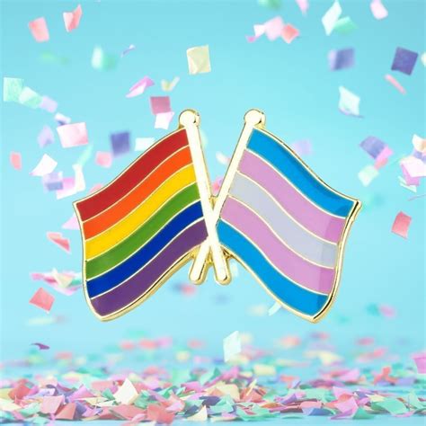 One Community Together Trans Lgbt Flag Enamel Pin Queer In The World The Shop Reviews
