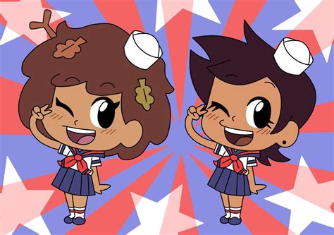 Chibi Anne And Luz Wear The Sailor Dresses By Deaf Machbot On
