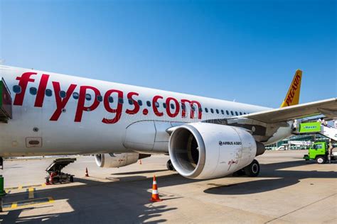 Pegasus Airlines Airbus Aircraft On The Runway Of Izmir Adnan Menderes