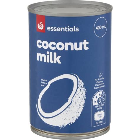 Essentials Coconut Milk 400ml Woolworths
