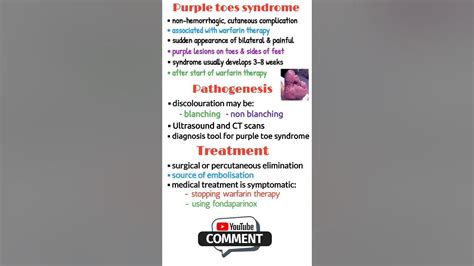 Purple Toe Syndrome Blue Toe Syndrome Warfarin Induced Necrosis