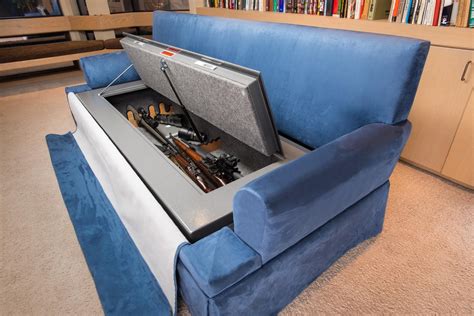 Couchbunker Conceals A Gun Safe Beneath Bullet Resistant Cushions