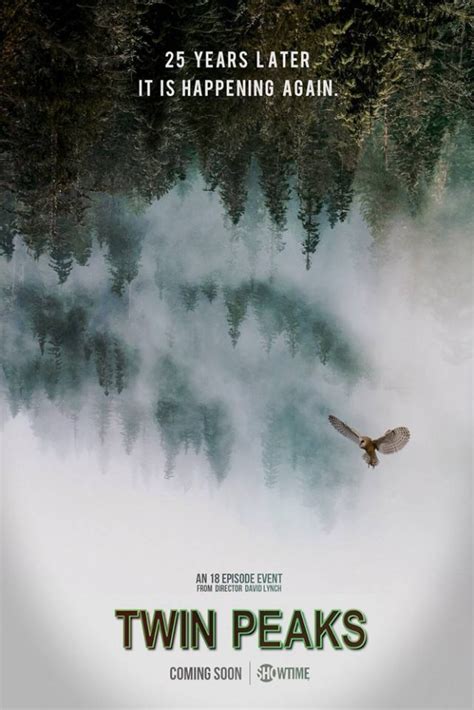 twin peaks season 3 poster goes back to the woods scifinow science fiction fantasy and horror