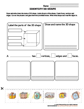 Cube Worksheet PrimaryLearning Org
