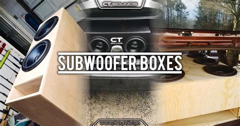 Subwoofer Boxes By CT Sounds | Subwoofer box, Car ...