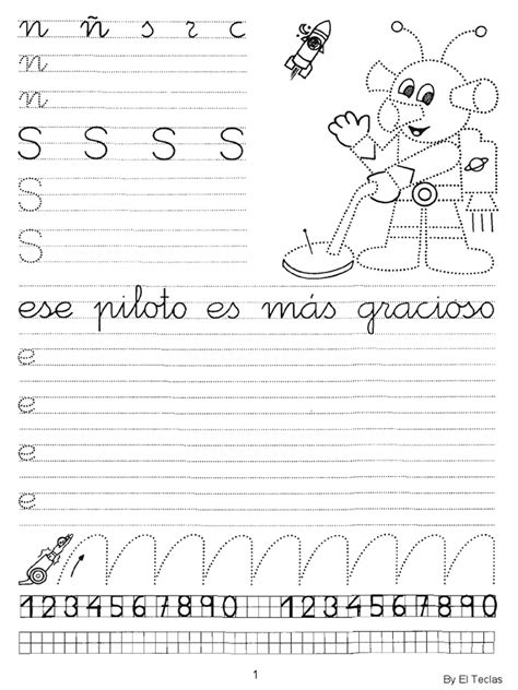 Escritura Caligrafia Cuaderno Rubio 04