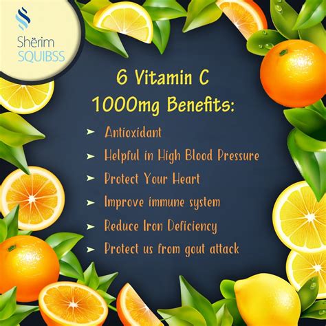 7 Vitamin C 1000mg Benefits Sherim Squibss Private Limited