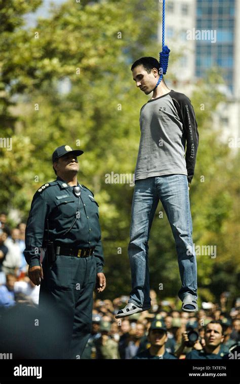 Majid Kavousifar 28 Is Publicly Hanged In Central Tehran Iran On
