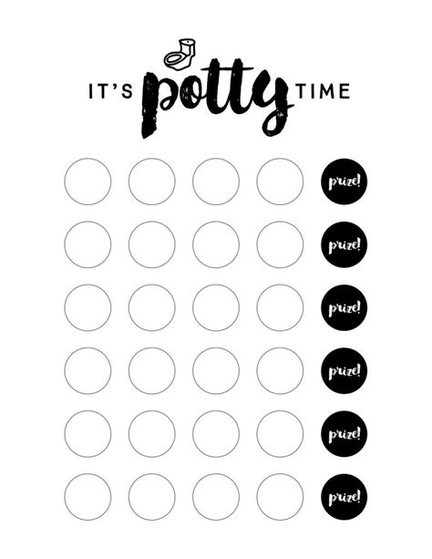 Potty Training Sticker Chart Potty Training Sticker Chart Potty