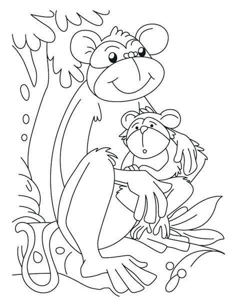 Mom And Baby Coloring Pages At Free