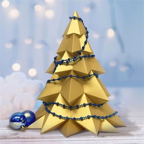 Christmas Tree Papercraft Kit From Wizardi 3d Models Ornaments
