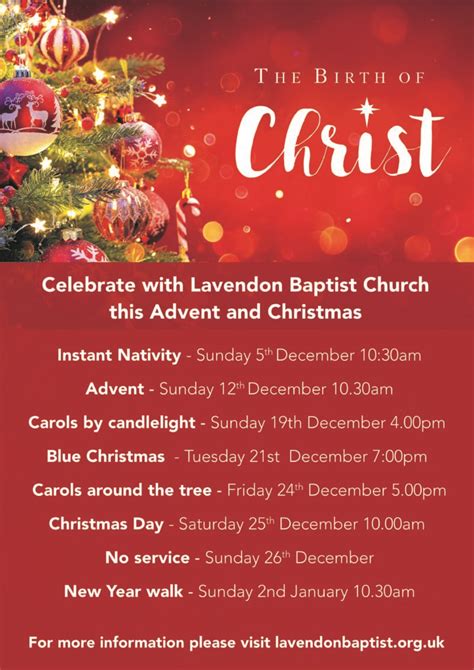 Advent And Christmas At Lavendon Baptist Lavendon Baptist Church