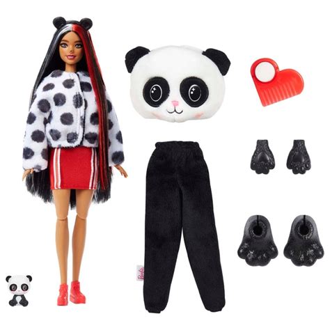 Barbie Cutie Reveal Doll With Panda Plush Costume And 10 Surprises