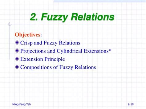 Ppt 2 Fuzzy Relations Powerpoint Presentation Free Download Id