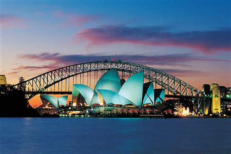 Hd Wallpaper Man Made Sydney Opera House Night Sydney Harbour
