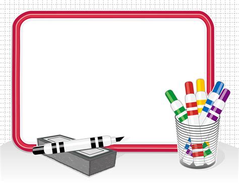 Educational Background Material Vector Drawing Board Whiteboard