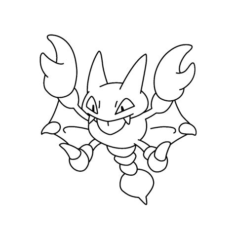 Gligar Coloring Pages For Kids