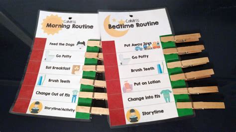 Free Printable Morning And Evening Routine Charts Printable Templates